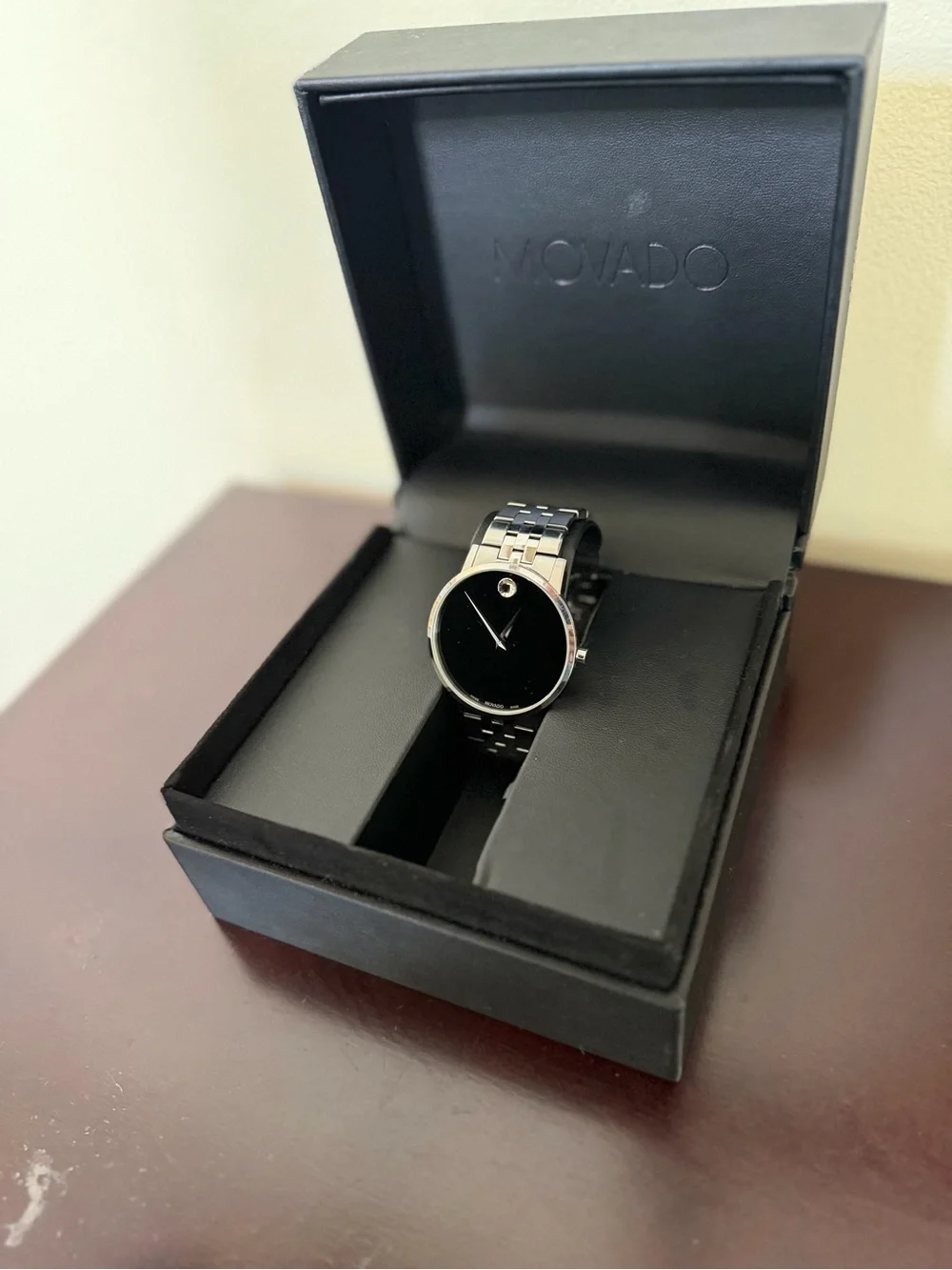 Movado Museum Classic - Black Dial Silver-Tone Bracelet Watch